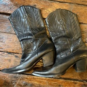 Pilgrim Black Heeled Boots